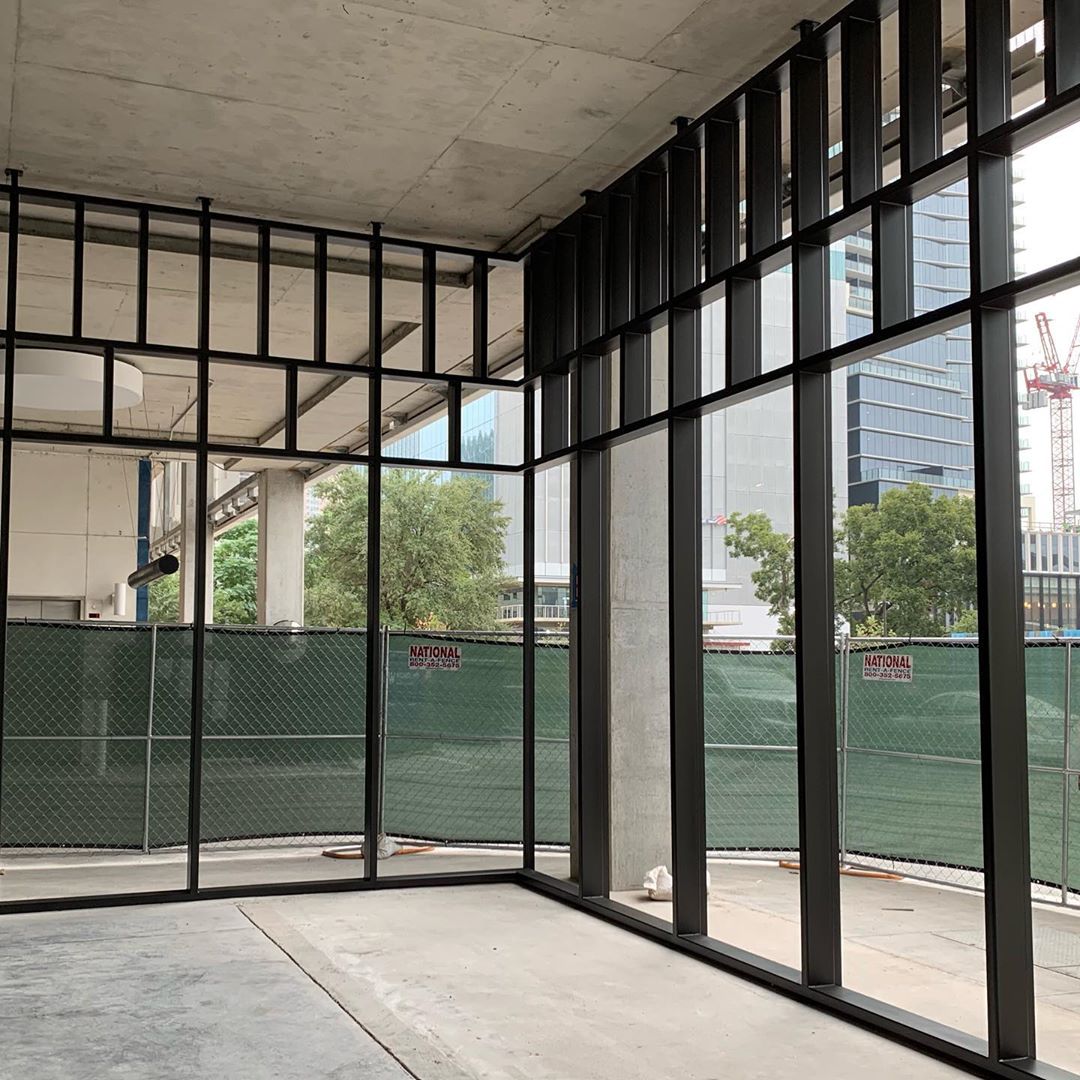 And we’re done, well glazing is on the way as well. Bespoke design and craftsmanship by our team @michaelwesandco @theindependentaustin future Headquarters for @urbanspacerealtors